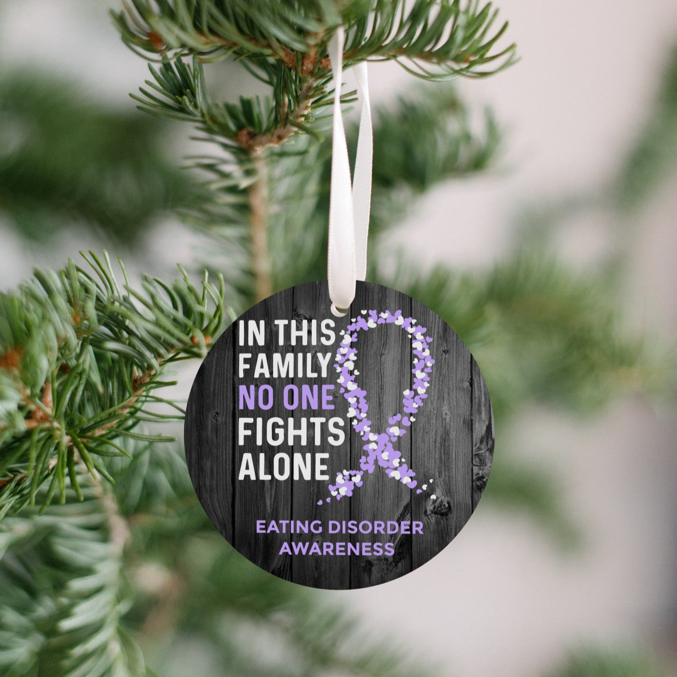 Eating Disorder Awareness Christmas Ornament