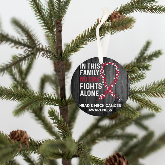 Head & Neck Cancer Awareness Christmas Ornament