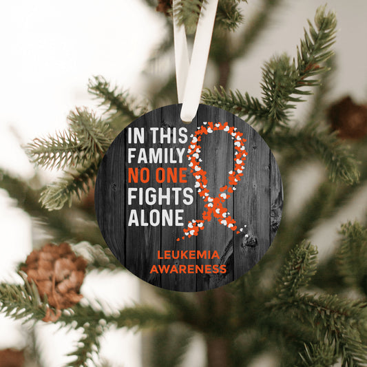 Leukemia Awareness Christmas Ornament