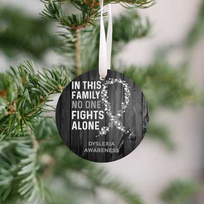 Dyslexia Awareness Christmas Ornament