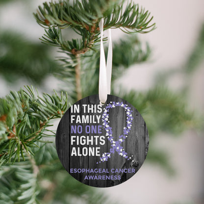Esophageal Cancer Awareness Christmas Ornament