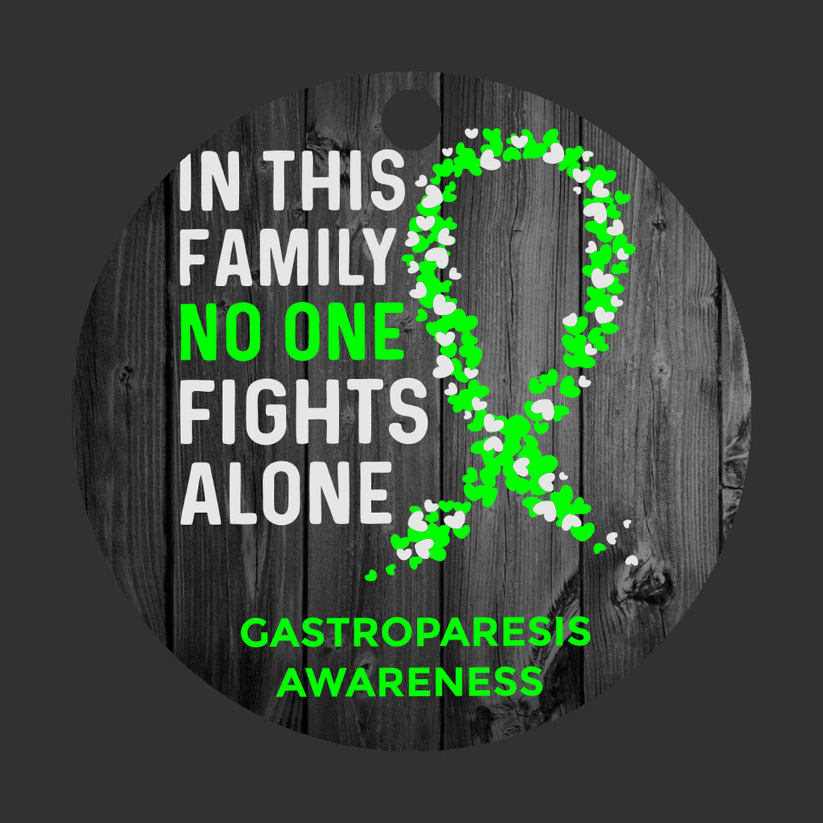 Gastroparesis Awareness Christmas Ornament