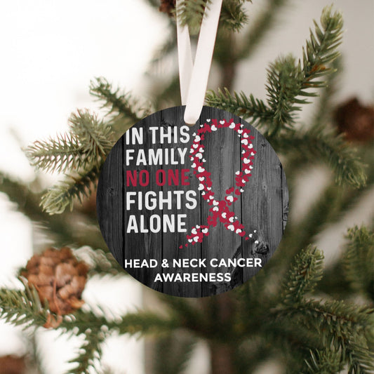 Head & Neck Cancer Awareness Christmas Ornament