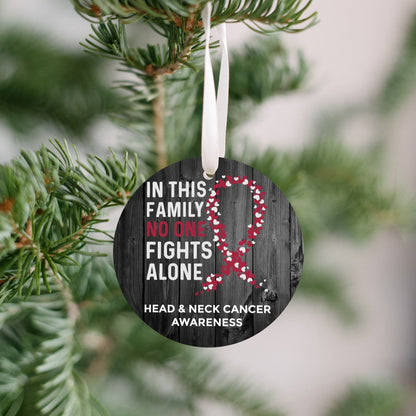 Head & Neck Cancer Awareness Christmas Ornament
